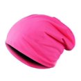 thumbnail image 1 of Bonnet en Coton Slouchy Hip-Hop Doux Léger Bonnet de Course Bonnet Nain Adulte Bonnet de Chimiothérapie pour Hommes Femmes Bonnet de Sommeil Hip-Hop Extensible Rose Rouge, 1 of 6