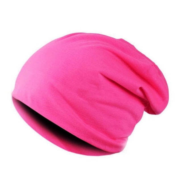Bonnet en Coton Slouchy Hip-Hop Doux Léger Bonnet de Course Bonnet Nain Adulte Bonnet de Chimiothérapie pour Hommes Femmes Bonnet de Sommeil Hip-Hop Extensible Rose Rouge