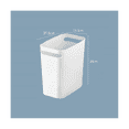thumbnail image 3 of 2Pack Plastic Trash Can Wastebasket, Classic Garbage Container Recycle Bin for Bathroom, Bedroom, Kitchen, Home Office, 3 of 6