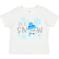 thumbnail image 3 of Inktastic Let It Snow Cute Snowman in Hat and Scarf Boys or Girls Toddler T-Shirt, 3 of 5