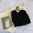 thumbnail image 3 of Bolso de mano de nailon informal para mujer, para oficina, viajes, maquillaje, bolsa de cosméticos (negro) Tmvgtek Para Estrenar, 3 of 5