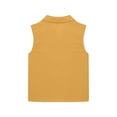thumbnail image 4 of Djtdsds Girls Sleeveless Button Down Vest Casual Cotton Blend Tank Top for Toddler & Big Kids Size:7-8 Years, 4 of 5