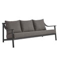 thumbnail image 5 of Modway Terrace Outdoor Patio Aluminum Sofa in Carbon Graphite, 5 of 9