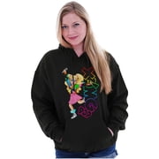 XOMG POP Neon Logo Kinley Cartoon Hoodie Sweatshirt Women Brisco Brands M