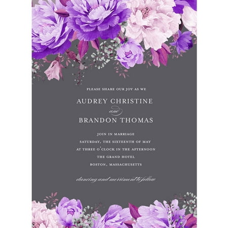 Enchanting Blossoms Standard Wedding Invitation (The Best Wedding Invitation Wording)