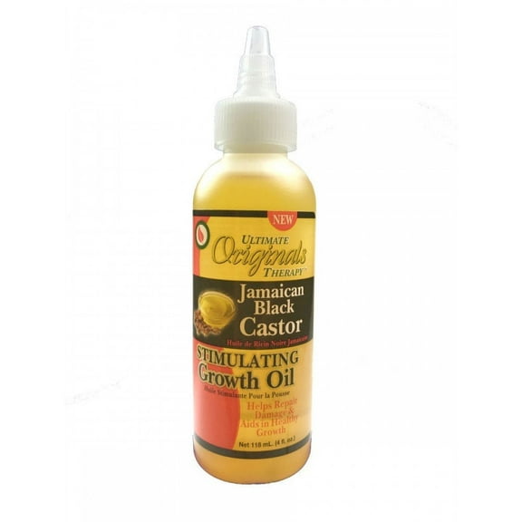 Africa's Best Ultimate Organic Therapy Growth Oil, Jamaican Black Castor Oil, 4 Oz.