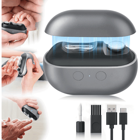 Electric Nail Clipper, 3 in 1 Electric Nail Trimmer and Polisher with Clip Storage & LED Light, USB Rechargeable & 2 Speed Gears for Baby, Kids, Seniors and Adults