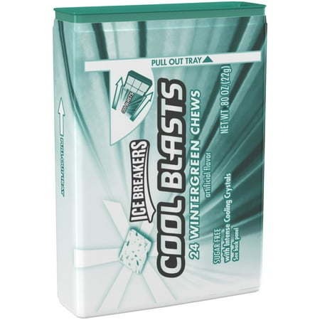 Ice Breakers Cool Blasts Sugar Free Mints in Wintergreen
