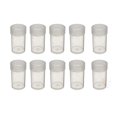 thumbnail image 1 of (10) Edgar Marcus Marque Rond Plastique Transparent (Petits Dollars) Taille Porte-Monnaie Tube de Rangement avec Couvercle à Vis, 1 of 3