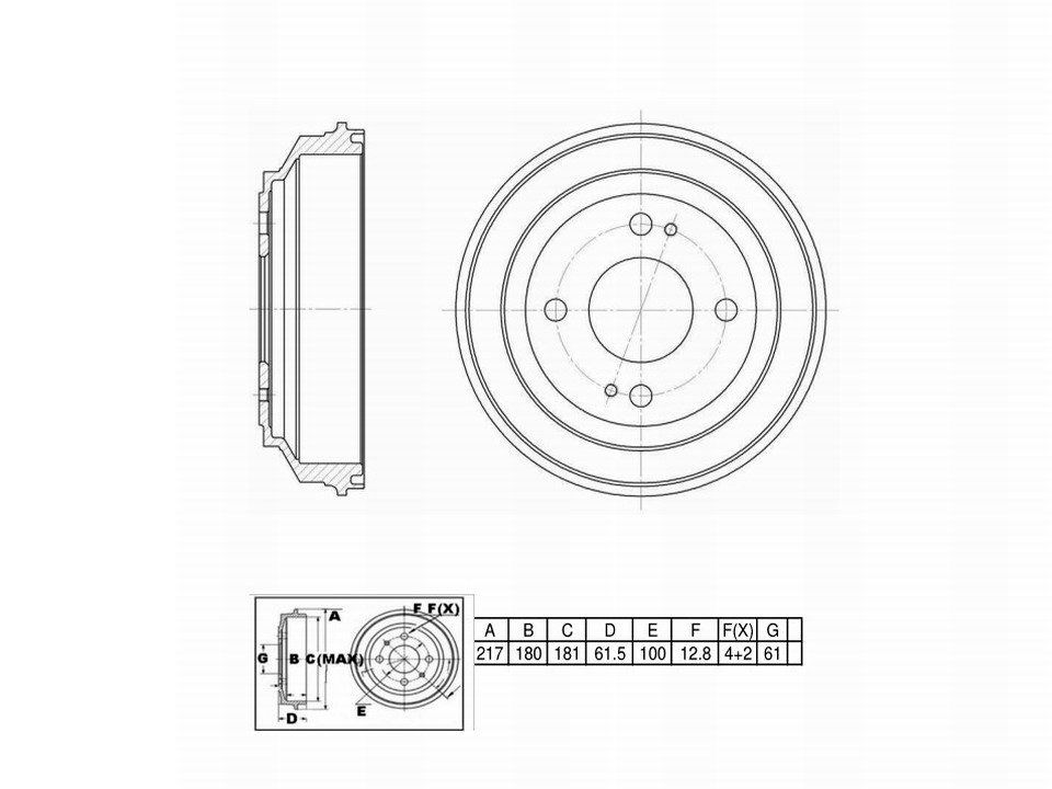 Winstop Brake Drum, Rear WS235675, Honda Civic 1995-1984