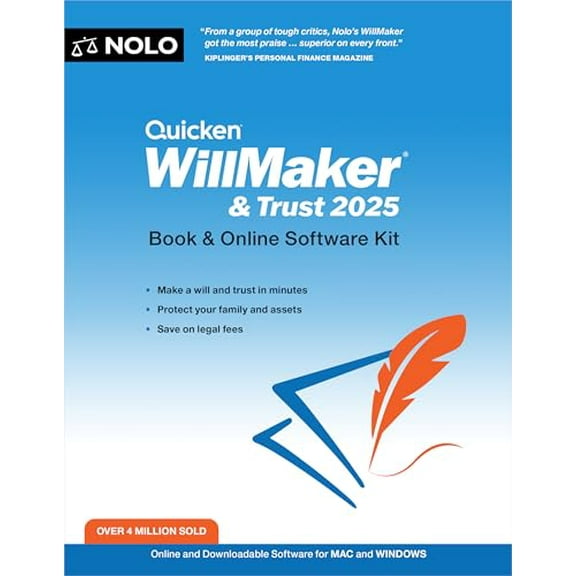 Pre-Owned Quicken Willmaker & Trust 2025: Book & Online Software Kit, (Paperback)