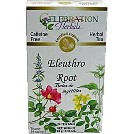 Celebration Herbals thé de ginseng Eleuthero Organic Root caféine gratuit 24 sacs de thé à base de plantes