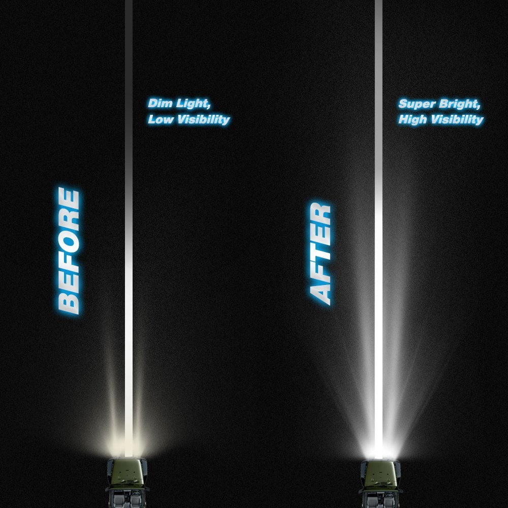 Nilight 12 inch 72W Light Spot Durable Light Bar fits SUV ATV UTV