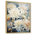 thumbnail image 2 of Designart "Blissful Bouquet Of Beige Mums I" Mums Floater Framed Canvas Art Print, 2 of 5