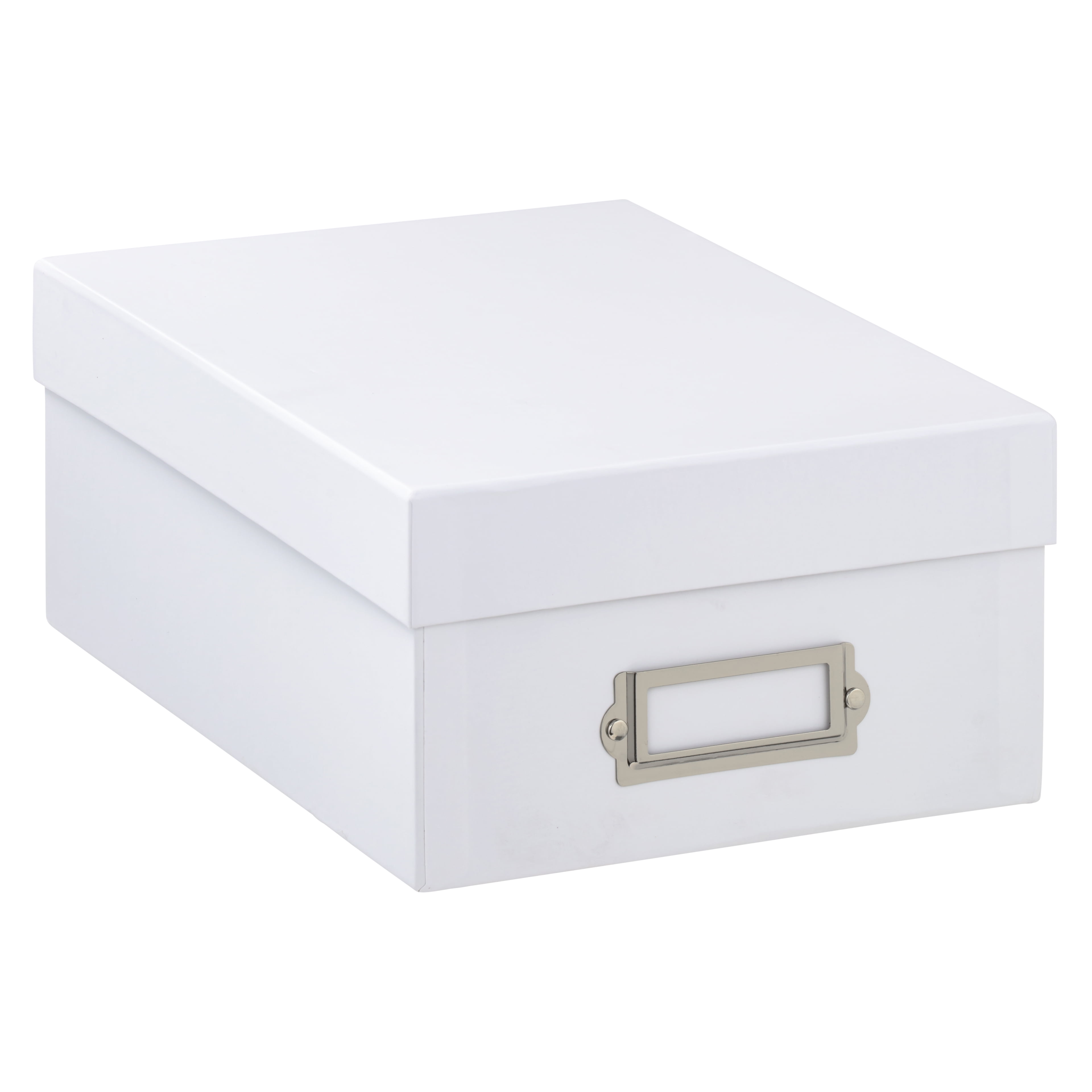 Simply Tidy White Memory Box - Store and Organize Photos, Keepsakes, DVD and CDs, Acid Free - Bulk 12 Pack
