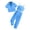 Z03 Blue, variant on Kogui Toddler Girl Outfits Summer Girls Ribbed Knit 2 Piece Outfit Set, Short Sleeve Top with Wide Leg Pants, Summer Casual Clothing 3T 4T (Wine,3-4 Years)