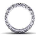 thumbnail image 3 of Natural 3.00Ct Round Cut Diamond Wide 5Row Anniversary Wedding Eternity Band Ring 14k Gold I SI2, 3 of 3
