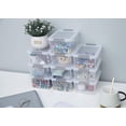 thumbnail image 3 of Ensemble de 10 Petites Boîtes de Rangement avec Couvercle Boîte de Rangement Transparente Empilable Mini Boîte de Rangement en Plastique, 3 of 5