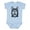 AE-Light Blue, variant on Siberian Husky Sketch Portrait Boys or Girls Baby Bodysuit