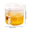 thumbnail image 2 of 1 Gallon Large Capacity Cold Water Removable Infuser Tea Jar for Outside Beverage Dispenser Airtight and Leakproof Commercial Drink Dispenser for Parties for Lemonade, Juice, Sangria, Iced Tea, 2 of 5