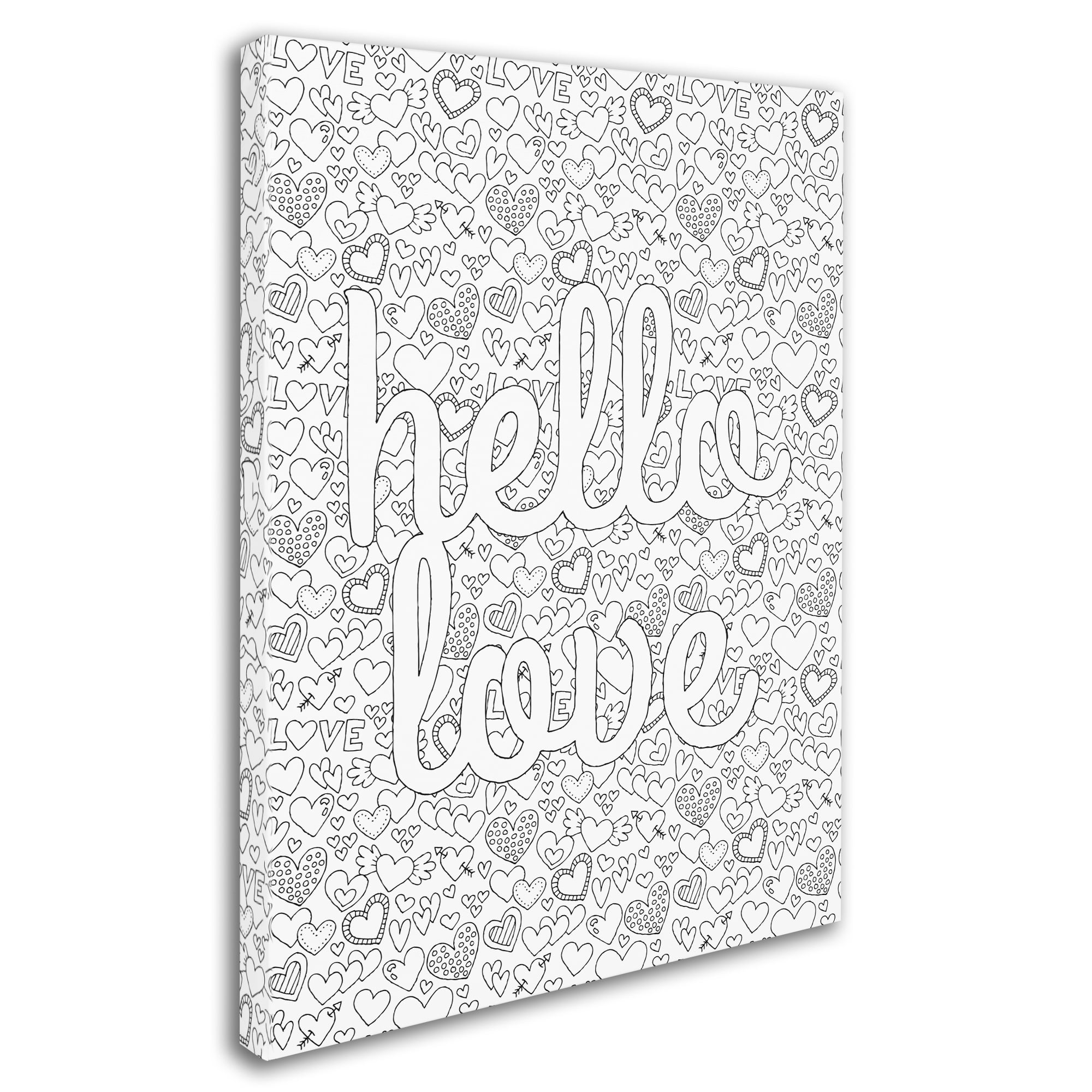 Trademark Fine Art "Letters and Words 17" Canvas Art by Hello Angel