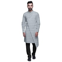 Atasi Party Wear Kurta Pajama For Men Mandarin Collar Ethnic Printed Kurta Set
