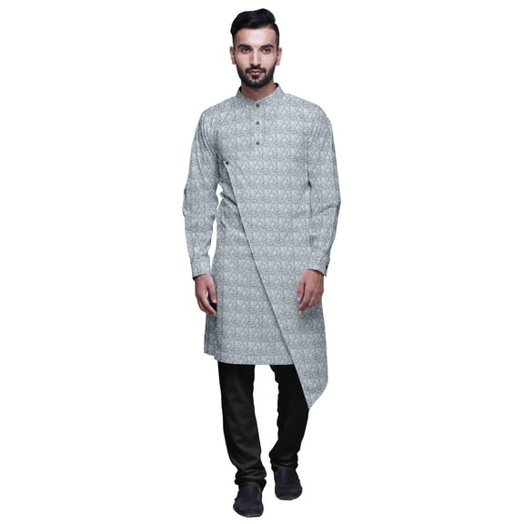 Atasi Cotton Long Kurta Pajama Set For Men Designer Casual Kurta Pajama Clothing