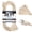 Beige, variant on Iron Forge Cable Weatherproof 25 Ft Outdoor Extension Cord - 3 Outlet 16/3 SJTW Heavy Duty Light Brown Extension Cord 3 Prong - 13 Amp Power Cable