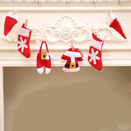 Christmas Pull flag Christmas Fireplace Decoration Christmas DIY