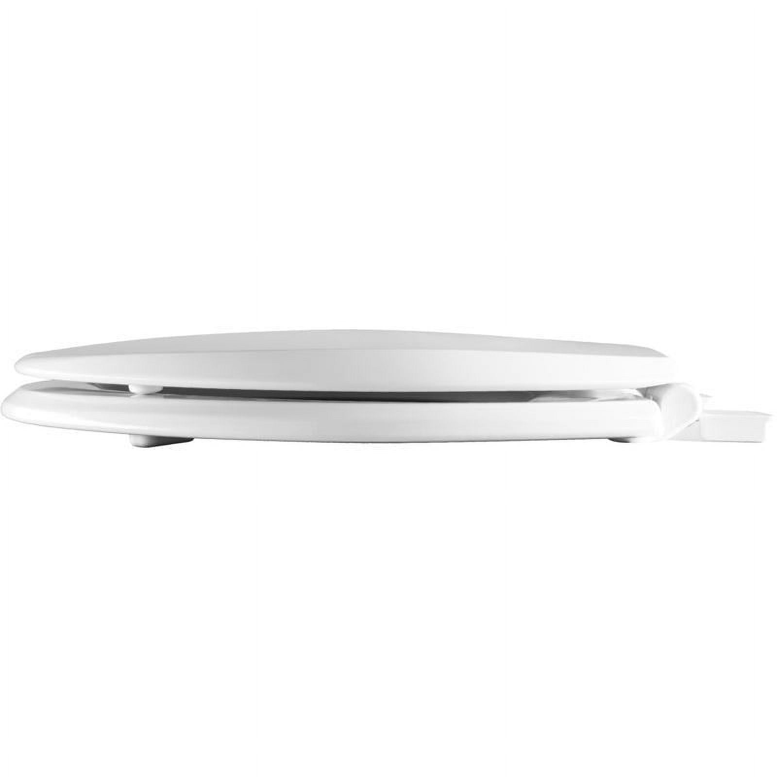 Mayfair Slow Close Round White Molded Wood Toilet Seat
