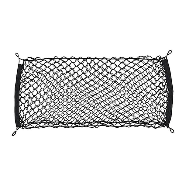 Red de carga resistente y elástica, accesorio para el interior del coche, red de almacenamiento ajustable para el maletero con gancho, para SUV, turismos y camiones