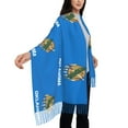 thumbnail image 2 of Women Oklahoma Flag Scarfs Large Warm Soft Shawls Wraps, 2 of 6