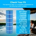 thumbnail image 3 of SpiroPure Replacement for Pleatco PA175 ULTRA-B4 Hayward Star-Clear Plus CX1750RE C1750RE C1900RE Unicel C-8417 Filbur FC-1294 Blue Media Hot Tub Spa Pool Cartridge, 3 of 9