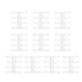 thumbnail image 2 of EeaseCA 10Pcs Loose Leaf Binders Scrapbook Book Clips Four-hole Segmented Binders for Office, 2 of 8