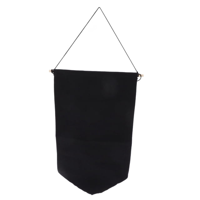 Hanging Blank Display Flags, Cotton Pin Wall Display Flag Fine Stitched For Home S Black,S Primary Color,L Black,L Primary Color