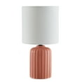 thumbnail image 2 of Mainstays 12.75 Inch Ceramic Table Lamp with White Fabric Shade, 2 of 6