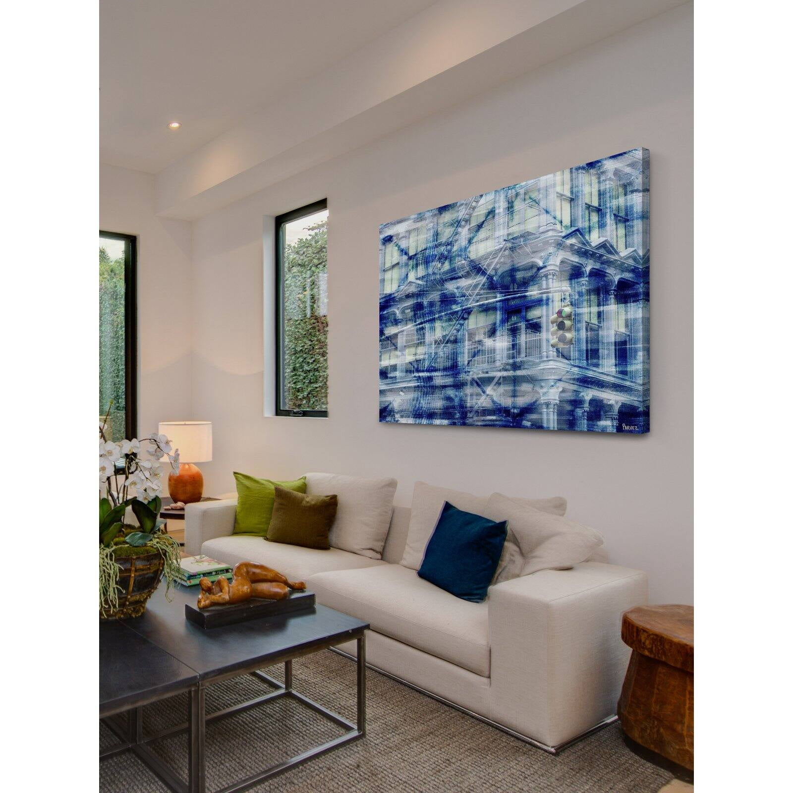 Parvez Taj "Green Light" Print on Canvas