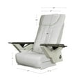 thumbnail image 3 of Shiatsulogic Pedicure Chair Cushion Cover Set (Storm Grey), FX Vibration Massage Chair Cover, Nail Salon Pedicure Equipment and Furniture, 3 of 7