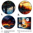 thumbnail image 3 of Designart Canoe On The Lake In The Fall Canvas Wall Art, 3 of 5