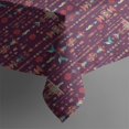 thumbnail image 4 of Geometric Arrow Red Pattern Square Tablecloth, Waterproof Wipeable Spillproof Washable Table Cover for Home Kitchen Party and Daily Decor 60"x60", 4 of 5