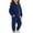 Dark Blue, variant on Boys Girls Velour Tracksuit Set Hoodie Jacket with Pants Long Sleeve Solid Color Back to School Warm Jogger Outfit for Kids 9 Months-8 Years