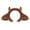 C, variant on Halloween Devil Horn Headband and Tail Set Cosplay Brown C 1pc
