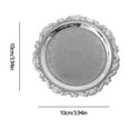 thumbnail image 3 of yulier Vintage Metal Plates, Round Dessert Plates Dinner Plates Snack Plates Serving Dishes for Party Wedding Birthday, Exquisite European Style Small Plates, 3 of 3