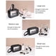 thumbnail image 2 of Travel (Black)Transparent 3 Piece Cosmetic Bag,Waterproof Toiletry Bag for Swimming Pool,Bath,Travel ,Airplane,Multi-Size Makeup Bag, 2 of 4