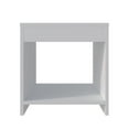 thumbnail image 2 of Dtwnek Wood Nightstand with Open Storage Shelf, White, 2 of 7