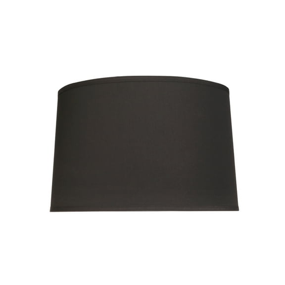 Aspen Creative 32242 Transitional Hardback Empire Shaped Spider Construction Lamp Shade in Black, 14" wide (13" x 14" x 9")