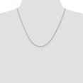 thumbnail image 2 of 10k White Gold .95mm Cable Rope Chain Necklace Pendant Charm Carded, 2 of 10