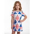 thumbnail image 2 of Girls Casual Casual Dress Relaxed-Fit Short Sleeve Sundress Comfortable Everyday Wear for Girls Age 5-13 School Outfit, 2 of 6
