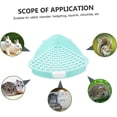 thumbnail image 4 of Cat Litter Tray Pet Potty Trainer, Triangle Design Small Animal Litter Pan, Easy Clean, Rabbit and Hamster Toilet, 4 of 5