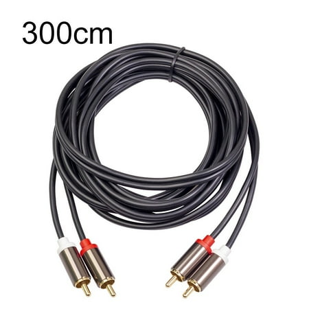 Male To Male Stereo Audio Auxiliary Cord for Home Theater Hdtv Amp Speakers